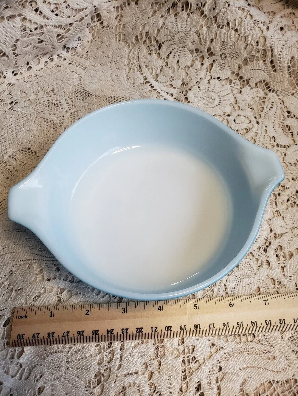 Pyrex Horizon Vintage Blue Two-Handled Ceramic Bake Dish 1P